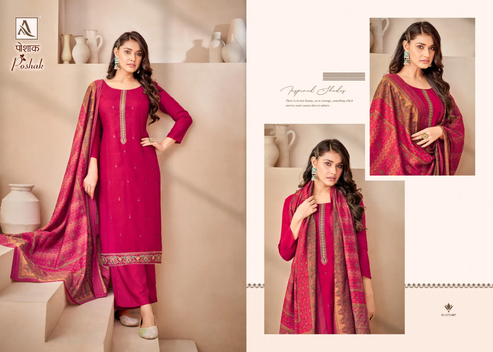 Poshak By Alok Suits Viscose Muslin Printed Dress Material Catalog